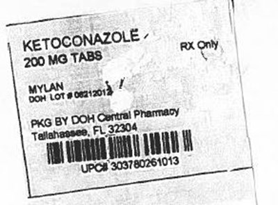 Ketoconazole Tablets 200 mg Bottle Labels (Ketoconazole 200mg)
